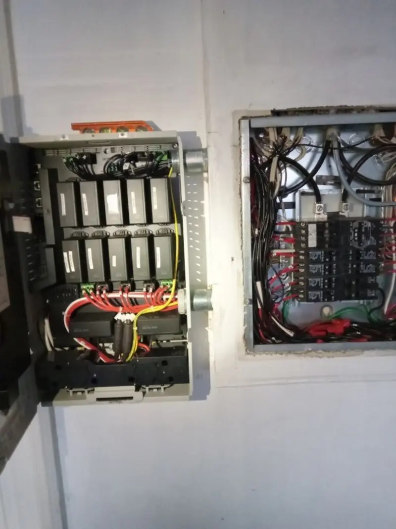 Electrical panel upgrade completed for Security Camera Wiring in Huntingtown